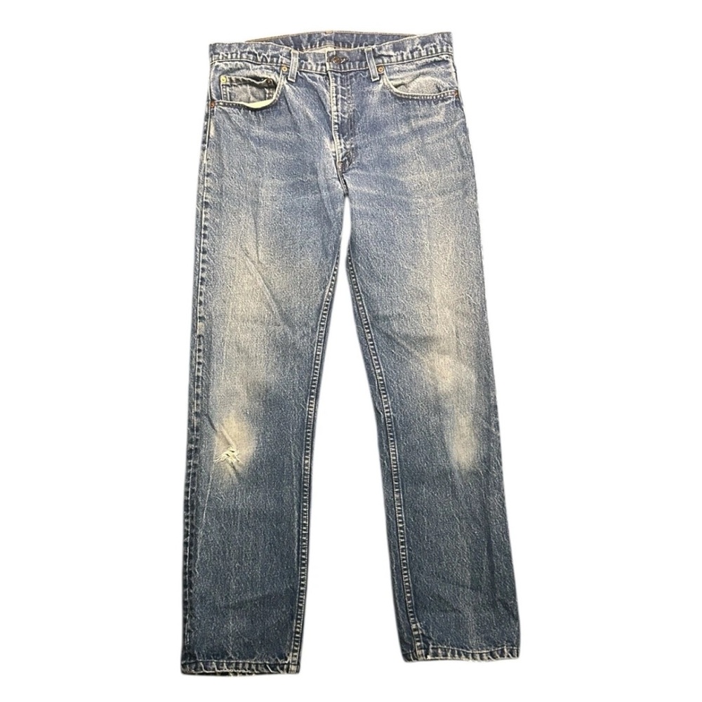 Vintage 80s Levis 505 0217 XX Jeans Red Tab Made USA Distressed 36x34 Denim